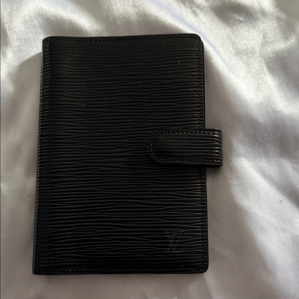 Louis Vuitton Black Textured Epi Leather Notebook Cover